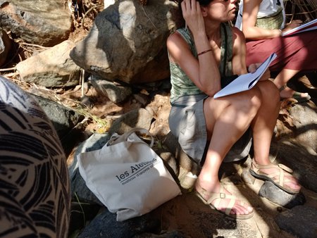 Les participants à la rencontre des acteurs mahorais pendant les jours de visite de l’atelier à Mayotte