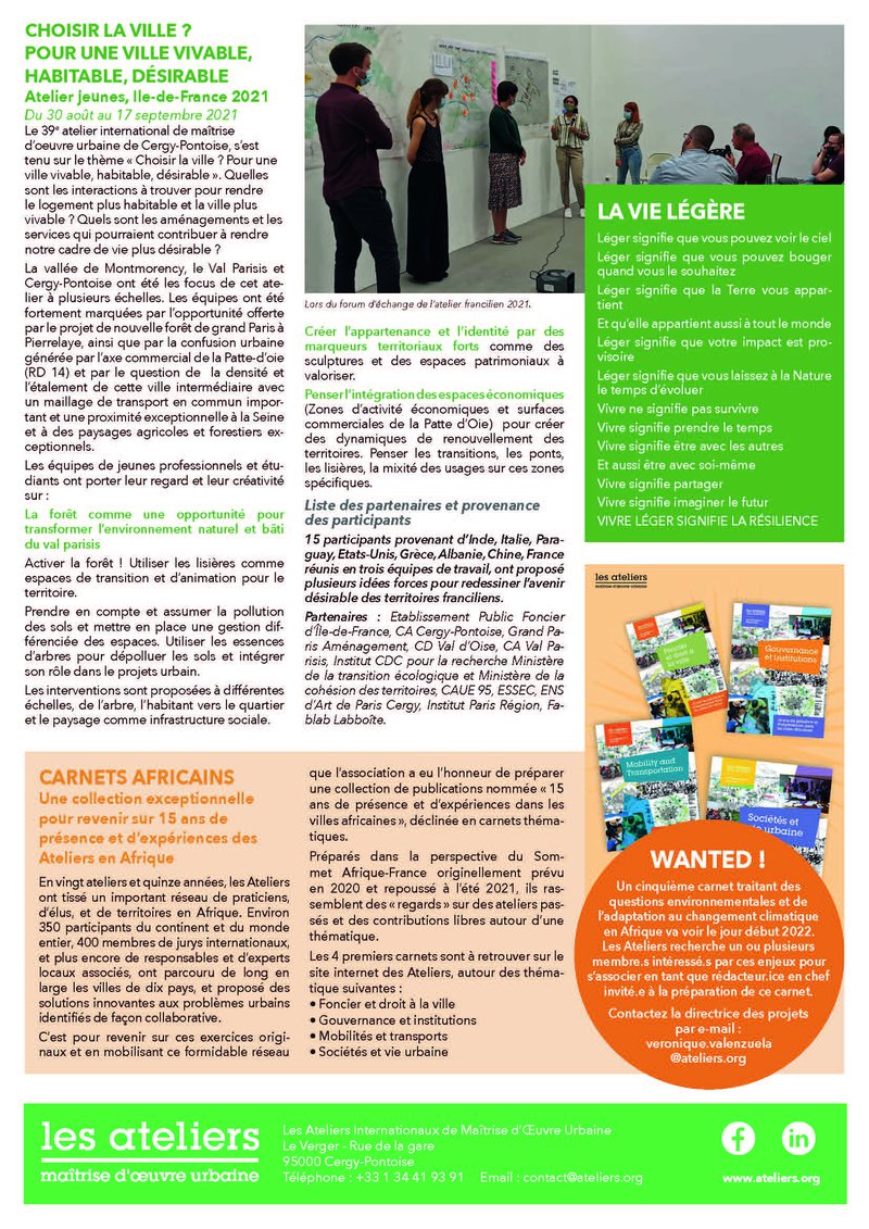 Newsletter Novembre 2021