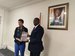 Remise de la synthèse de l'atelier de San Pedro à M. le Ministre-Maire de San Pedro au bureau du Ministre a Abidjan