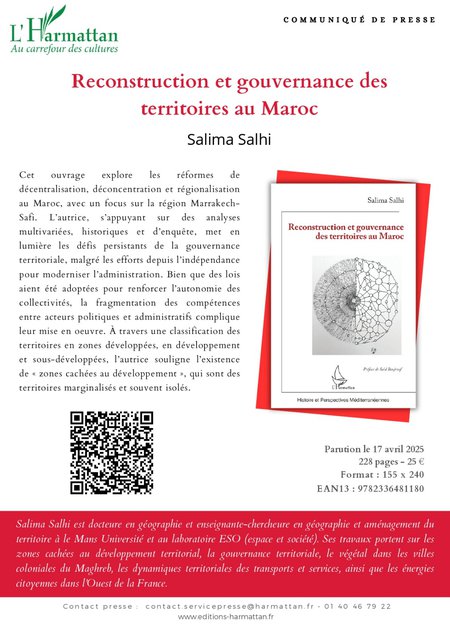 TERRITORIAL RECONSTRUCTION AND GOVERNANCE IN MOROCCO