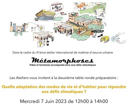 Métamorphoses - 2ème table ronde "Quelle adaptation des modes de vie et d'habiter pour répondre aux défis climatiques ?"