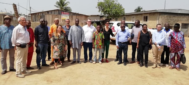Visite de terrain accompagné des autorités traditionnelles