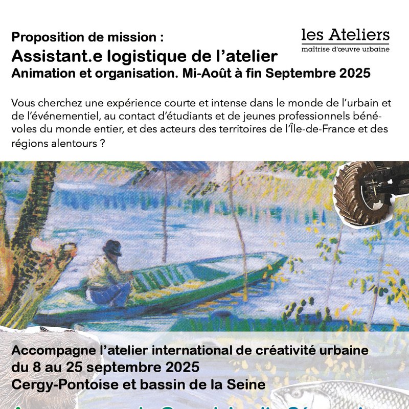 Un.e assistant.e logistique pour le prochain atelier !