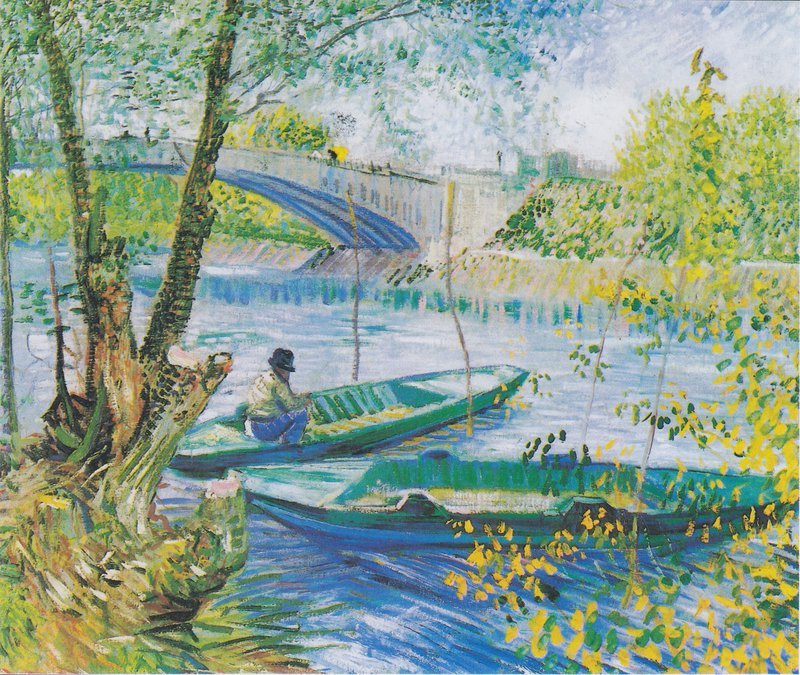 La Pêche au printemps, Pont de Clichy, Van Gogh, 1887